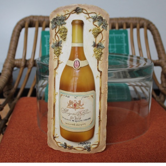 Other - Mary Beth‎ Zeitz Sauvignon Blanc Wine Bottle 3D Wall Plaque Resin Decor 10 inch